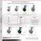 Service Caster 6 Inch Green Poly on Cast Iron Caster Set with Roller Bearings and Swivel Locks SCC-35S620-PUR-GB-BSL-4 - alternate 5
